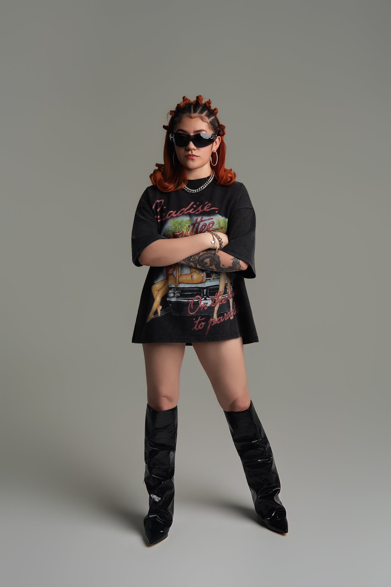 "Paradise Committee" Vintage Washed Graphic Tee